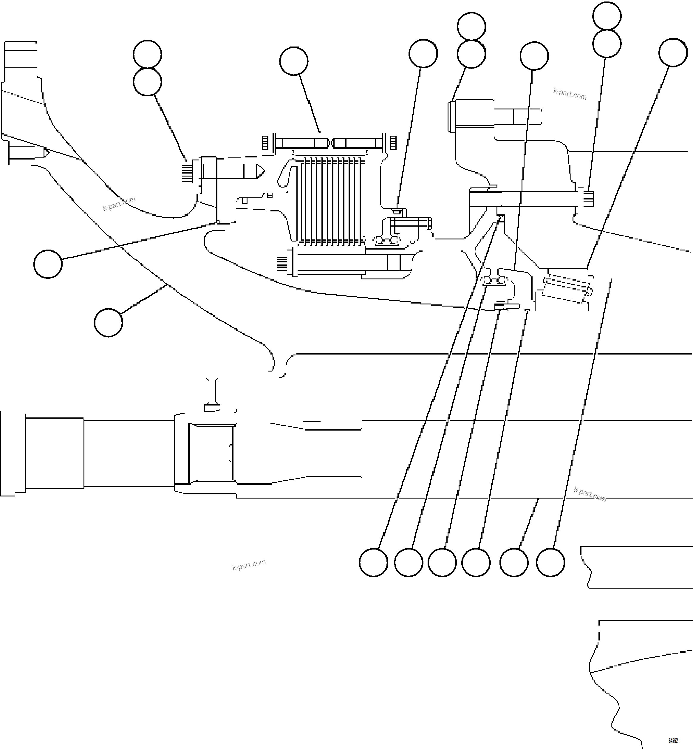 Komatsu parts book diagram for AFE62-BW 930E-4SE S/N A32123  COLLAHUASI: TRANSMISSION, MOTORIZED WHEEL 1/2     58F-30-00011