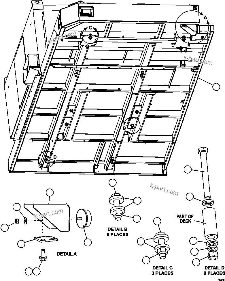 Komatsu parts book diagram for AFE62-W 930E-4SE S/N A31053, 1055, 1069, 1071, 1100-1101, 1109, 1117, 1130-32, 1141, 1143, 1145, 1163, 1165, 1167, 1185-1187, 1205-1207, 1222-1223, 1225, 1240 & 1242 OYU TOLGOI: R.H. DECK & RETARDING GRID INSTALLATION