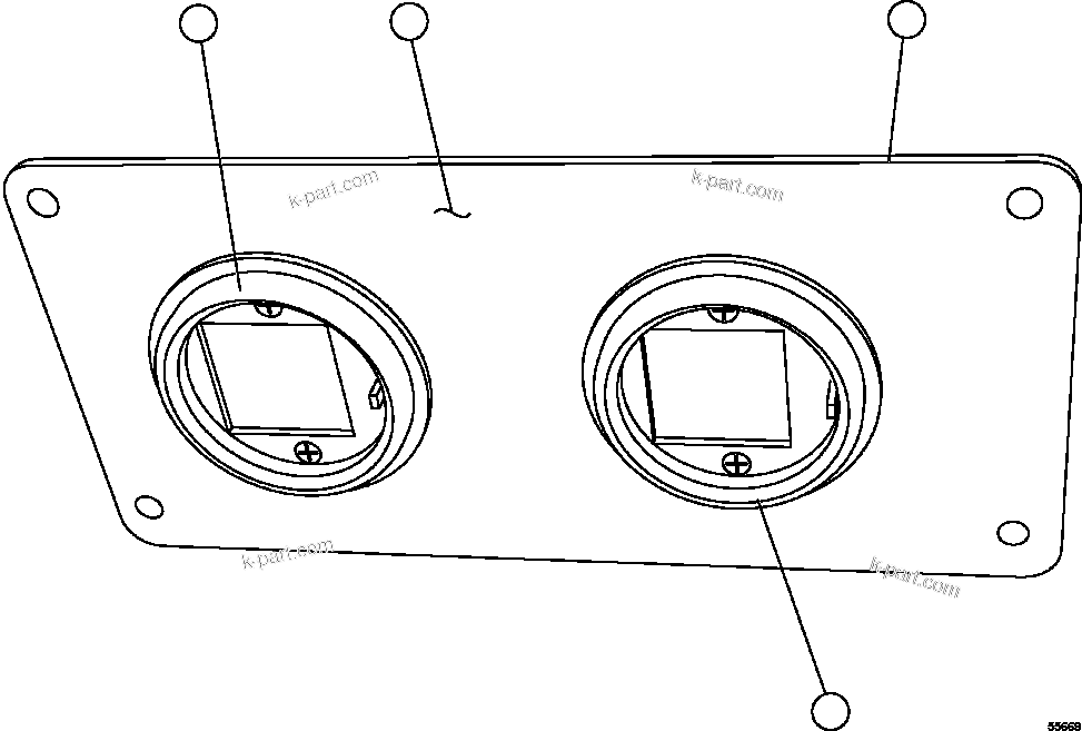 Komatsu parts book diagram for AFE62-W 930E-4SE S/N A31053, 1055, 1069, 1071, 1100-1101, 1109, 1117, 1130-32, 1141, 1143, 1145, 1163, 1165, 1167, 1185-1187, 1205-1207, 1222-1223, 1225, 1240 & 1242 OYU TOLGOI: AIR CLEANER RESTRICTION GAUGE MODULE