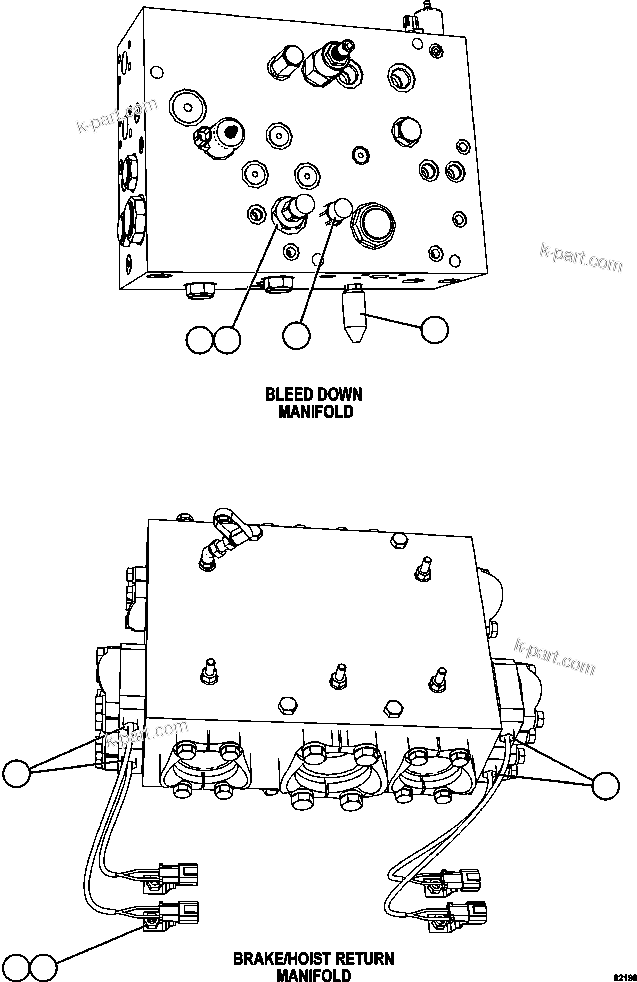 Komatsu parts book diagram for AFE62-W 930E-4SE S/N A31053, 1055, 1069, 1071, 1100-1101, 1109, 1117, 1130-32, 1141, 1143, 1145, 1163, 1165, 1167, 1185-1187, 1205-1207, 1222-1223, 1225, 1240 & 1242 OYU TOLGOI: MANIFOLD SWITCHES & SENSORS