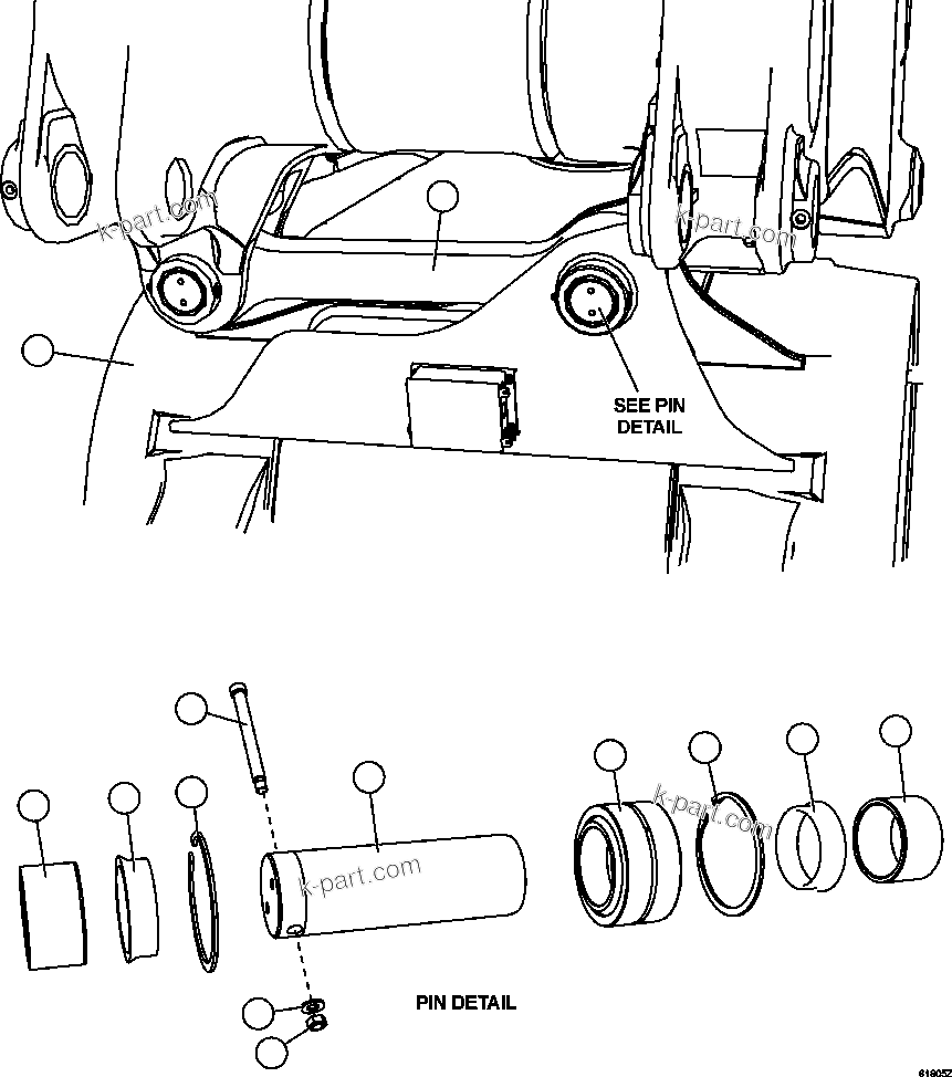 Komatsu parts book diagram for AFE63-B 960E-1K S/N A50009 - A50010    ANGLO SISHEN: SWAY BAR INSTALLATION