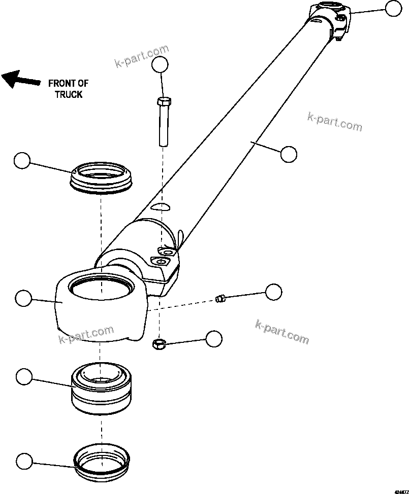Komatsu parts book diagram for AFE63-B 960E-1K S/N A50009 - A50010    ANGLO SISHEN: TIE ROD