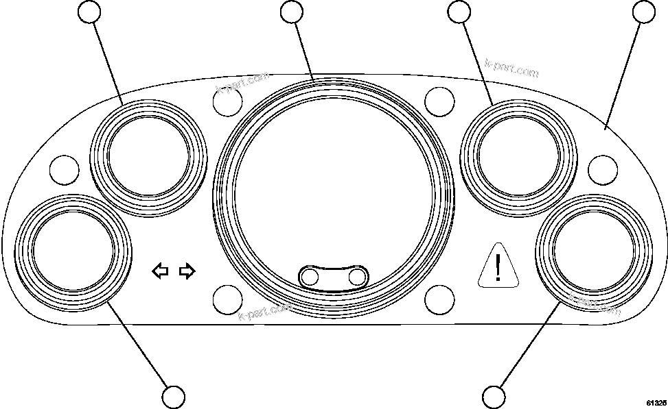 Komatsu parts book diagram for AFE63-B 960E-1K S/N A50009 - A50010    ANGLO SISHEN: GAUGE PANEL