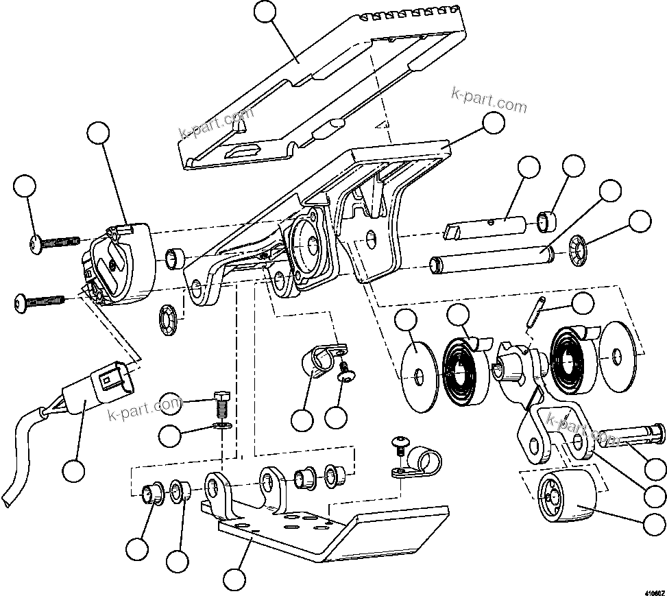 Komatsu parts book diagram for AFE63-B 960E-1K S/N A50009 - A50010    ANGLO SISHEN: ELECTRONIC TREADLE           PB9506