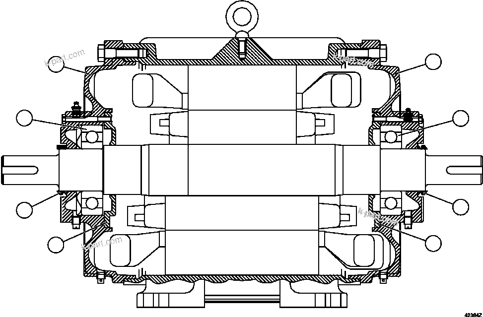 Komatsu parts book diagram for AFE63-B 960E-1K S/N A50009 - A50010    ANGLO SISHEN: BLOWER MOTOR ASSEMBLY