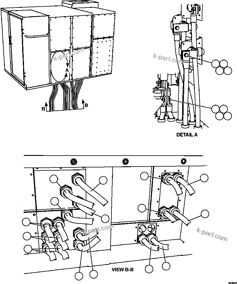 Komatsu parts book diagram for AFE63-B 960E-1K S/N A50009 - A50010    ANGLO SISHEN: CONTROL CABINET EXTERNAL WIRING