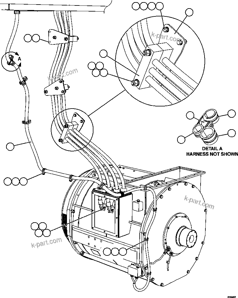 Komatsu parts book diagram for AFE63-B 960E-1K S/N A50009 - A50010    ANGLO SISHEN: ALTERNATOR WIRING