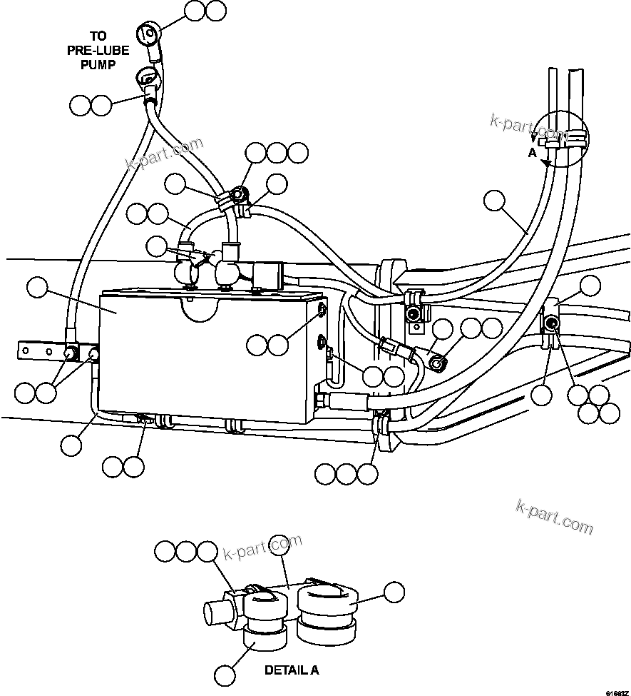Komatsu parts book diagram for AFE63-B 960E-1K S/N A50009 - A50010    ANGLO SISHEN: STARTING SYSTEM WIRING    3/4