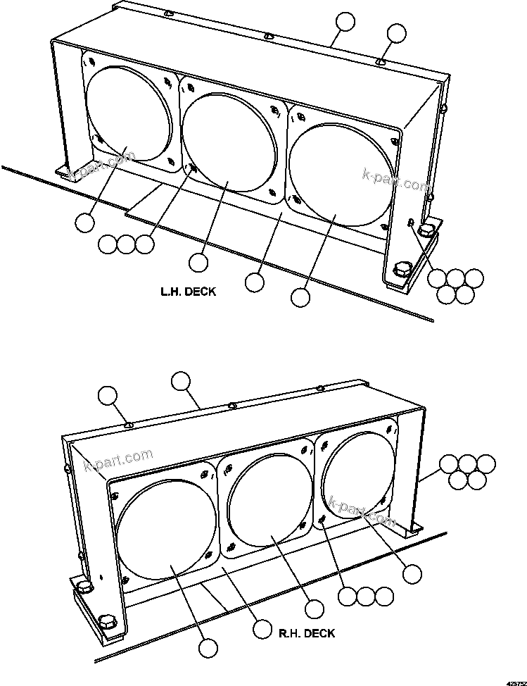 Komatsu parts book diagram for AFE63-B 960E-1K S/N A50009 - A50010    ANGLO SISHEN: PAYLOAD METER INDICATOR LIGHTS