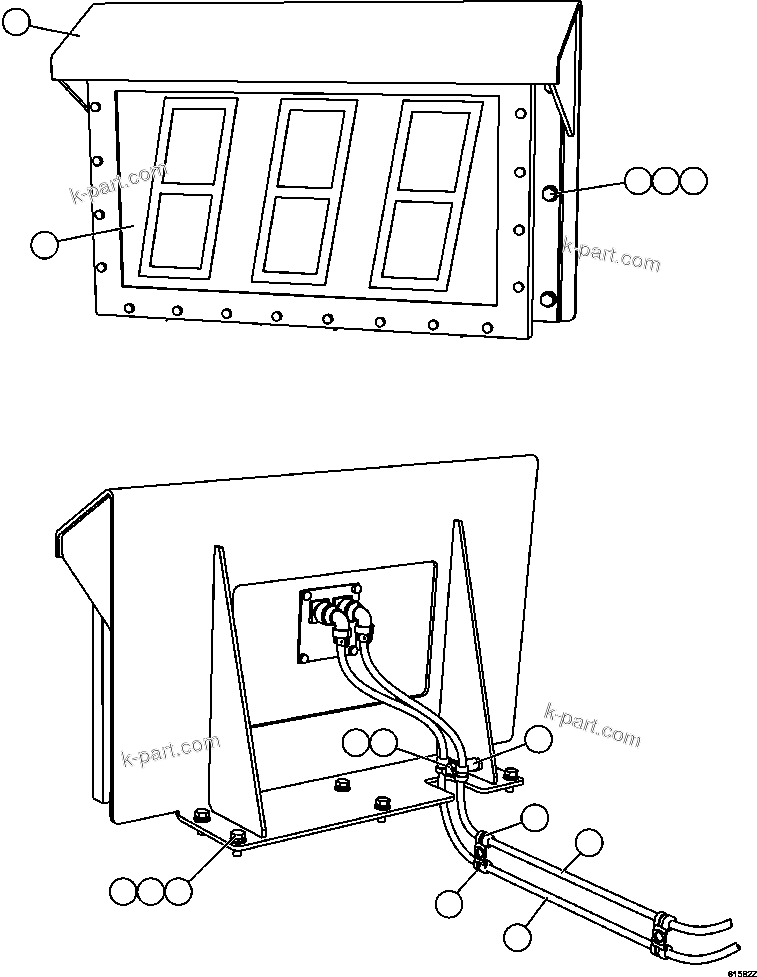 Komatsu parts book diagram for AFE63-B 960E-1K S/N A50009 - A50010    ANGLO SISHEN: PLM SCOREBOARD