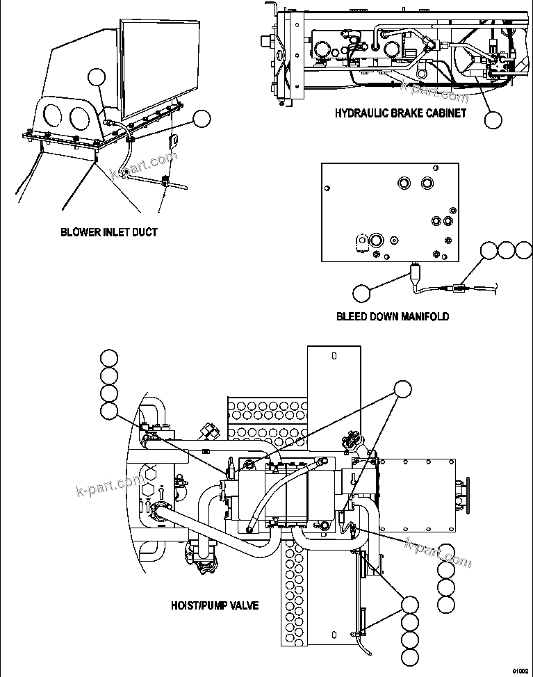 Komatsu parts book diagram for AFE63-B 960E-1K S/N A50009 - A50010    ANGLO SISHEN: VHMS SENSOR INSTALLATION