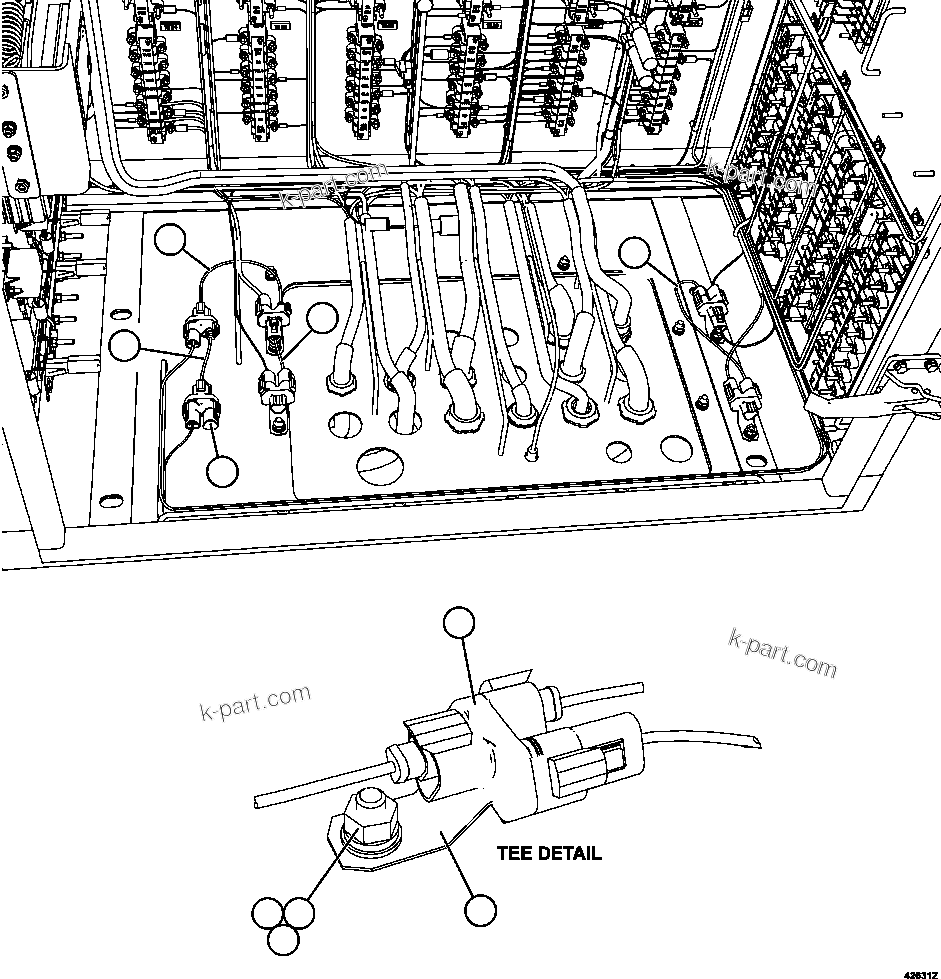 Komatsu parts book diagram for AFE63-B 960E-1K S/N A50009 - A50010    ANGLO SISHEN: AUXILIARY CONTROL CABINET - FLOOR