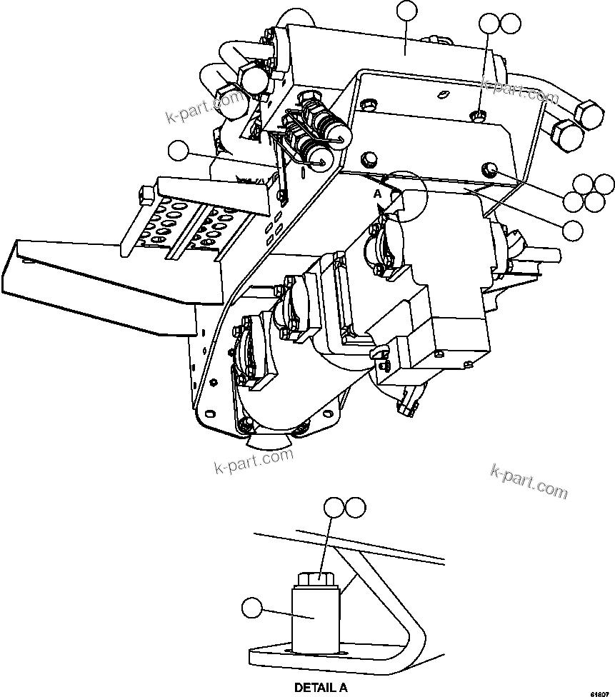 Komatsu parts book diagram for AFE63-B 960E-1K S/N A50009 - A50010    ANGLO SISHEN: PUMP MODULE   3/3