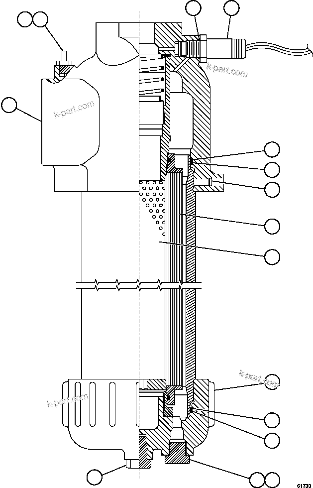 Komatsu parts book diagram for AFE63-B 960E-1K S/N A50009 - A50010    ANGLO SISHEN: HYDRAULIC FILTER - HOIST     XB3937