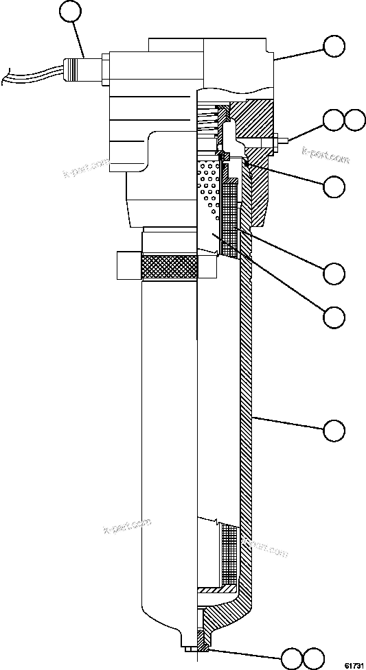 Komatsu parts book diagram for AFE63-B 960E-1K S/N A50009 - A50010    ANGLO SISHEN: HYDRAULIC FILTER - STEERING      XB3938