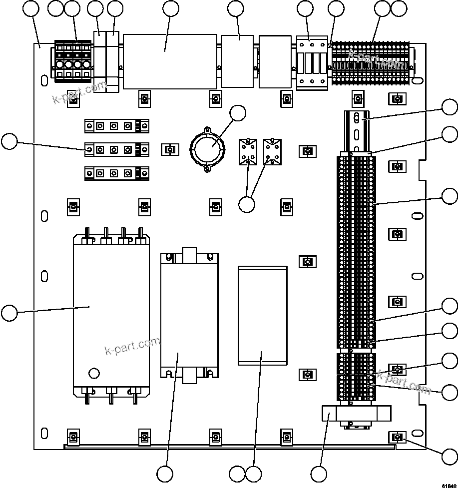 Komatsu parts book diagram for AFE63-B 960E-1K S/N A50009 - A50010    ANGLO SISHEN: FILTER PANEL ASSEMBLY          XA5403