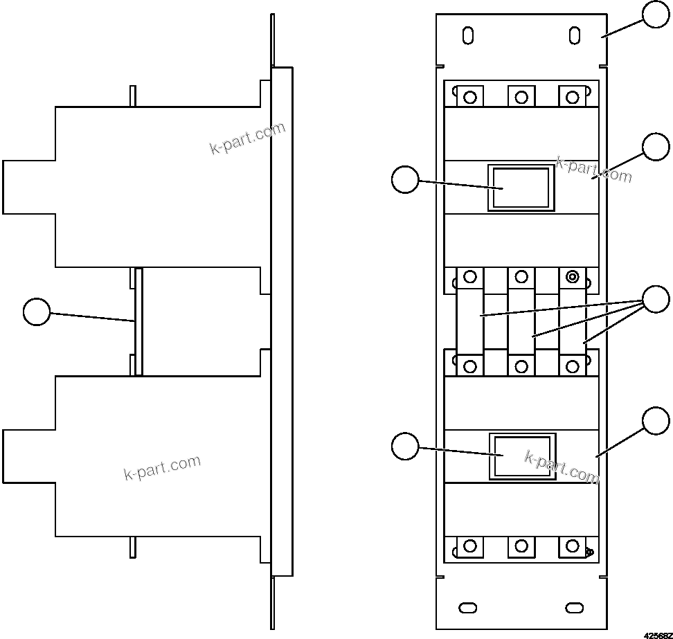 Komatsu parts book diagram for AFE63-B 960E-1K S/N A50009 - A50010    ANGLO SISHEN: CONTACTOR ASSEMBLY          XA4820