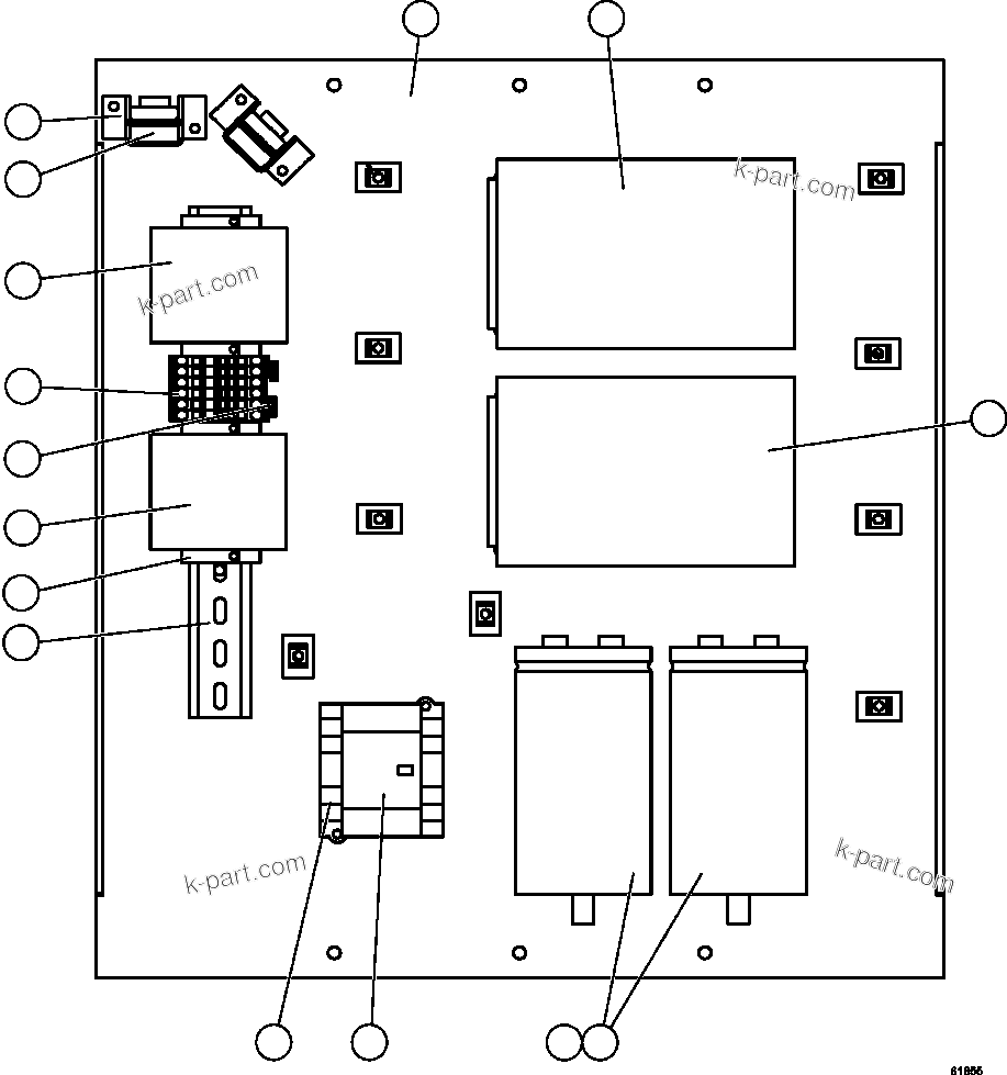 Komatsu parts book diagram for AFE63-B 960E-1K S/N A50009 - A50010    ANGLO SISHEN: POWER SUPPLY ASSEMBLY        XA5405