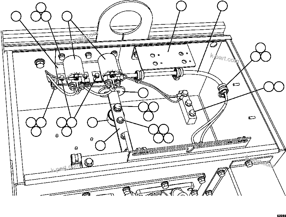Komatsu parts book diagram for AFE67-B 960E-2 S/N A30074 - A30083, A30089 - A30091, A30093 - A30095 & A30098 - A30106  ESCONDIDA: BATTERY BOX   5/5