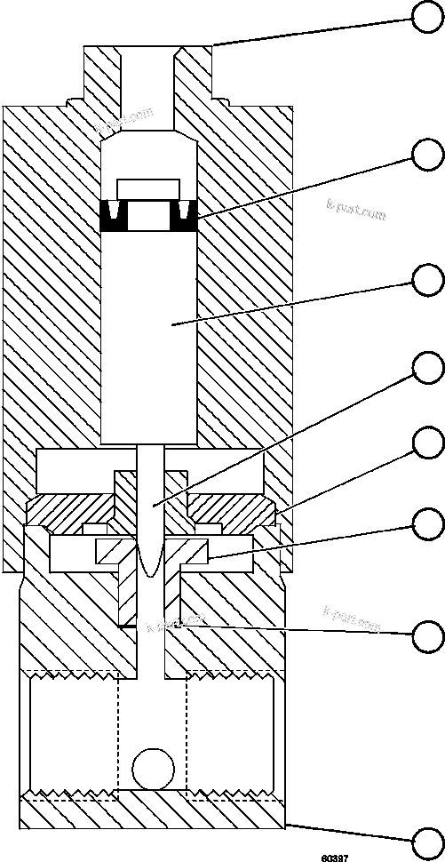 Komatsu parts book diagram for AFE67-B 960E-2 S/N A30074 - A30083, A30089 - A30091, A30093 - A30095 & A30098 - A30106  ESCONDIDA: VENT VALVE ASSEMBLY               LA0912