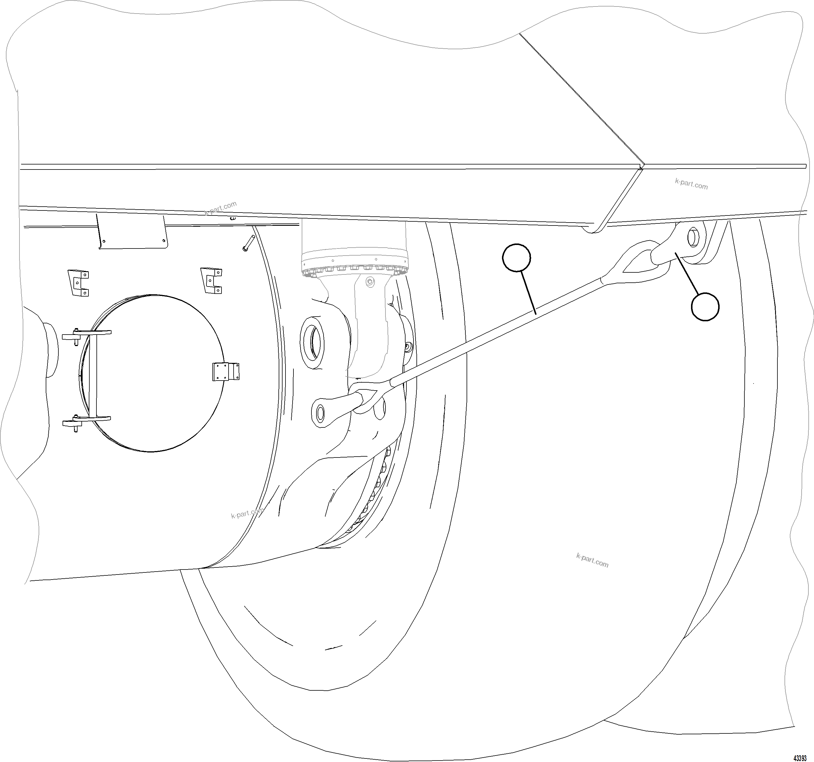 Komatsu parts book diagram for AFE69-A 730E-8 S/N A40002 HAILE GOLD MINE: BODY SLING