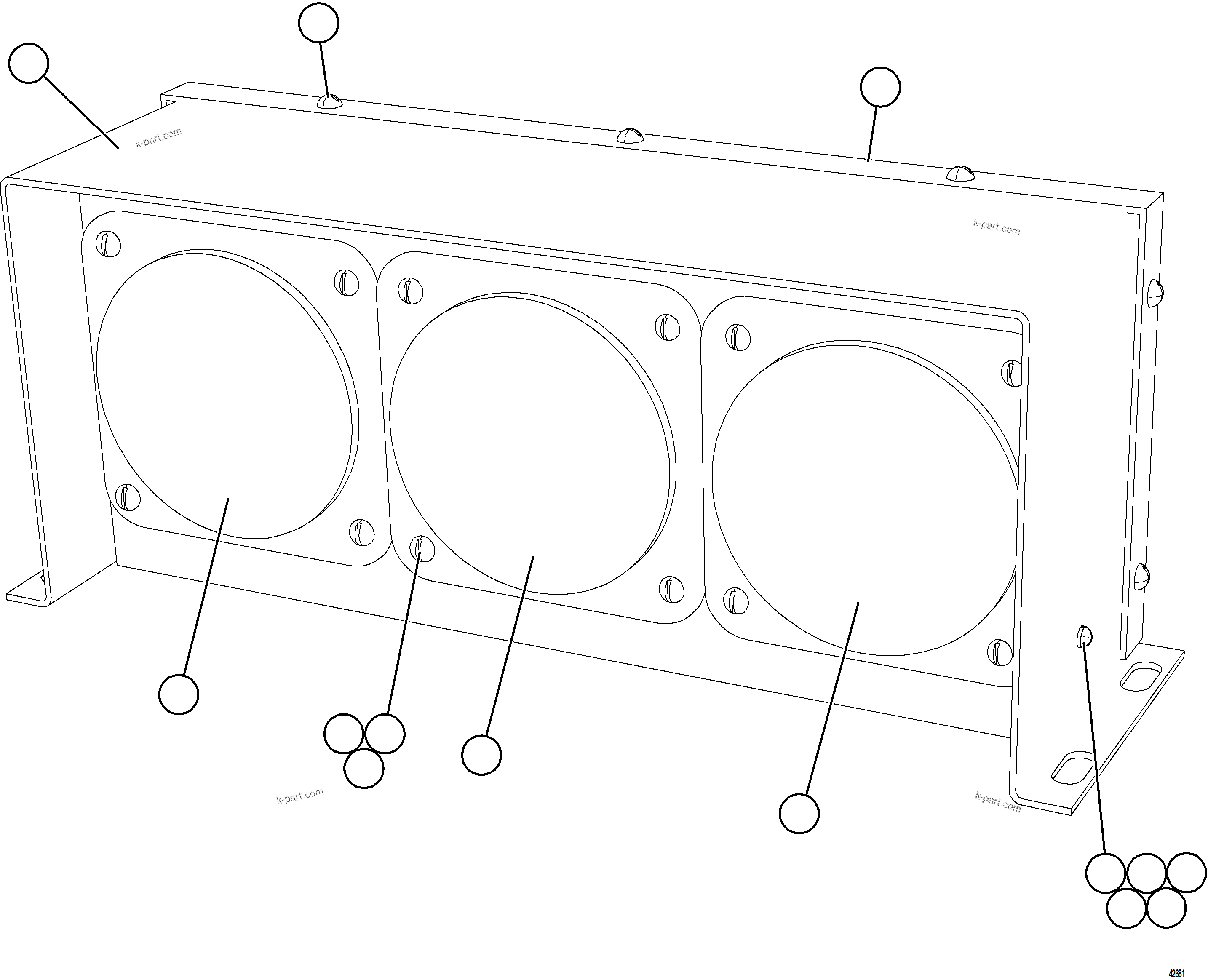 Komatsu parts book diagram for AFE69-A 730E-8 S/N A40002 HAILE GOLD MINE: PLM LIGHT ASSEMBLY