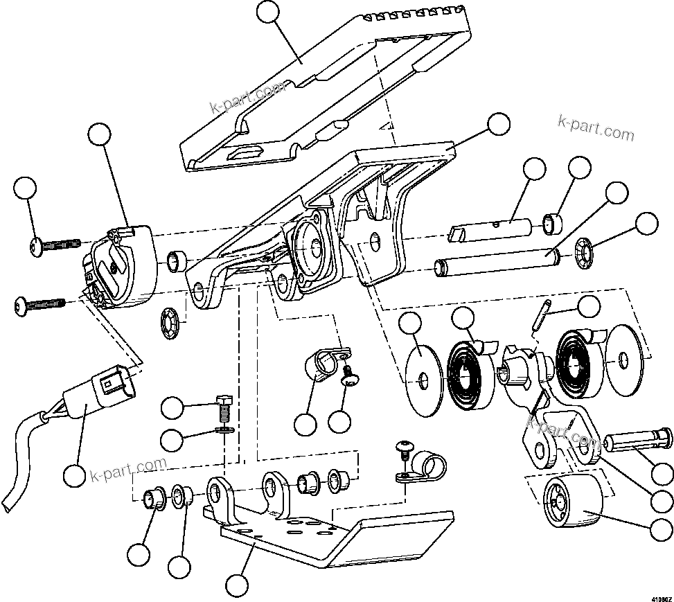 Komatsu parts book diagram for AFE73-B 980E-4 S/N A40031 - A40032 ANTAMINA: ELECTRONIC TREADLE           PB9506