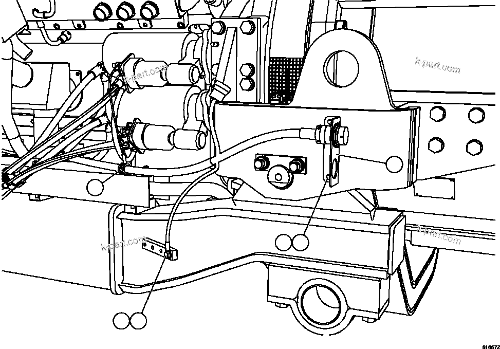 Komatsu parts book diagram for AFE73-B 980E-4 S/N A40031 - A40032 ANTAMINA: ENGINE WIRING