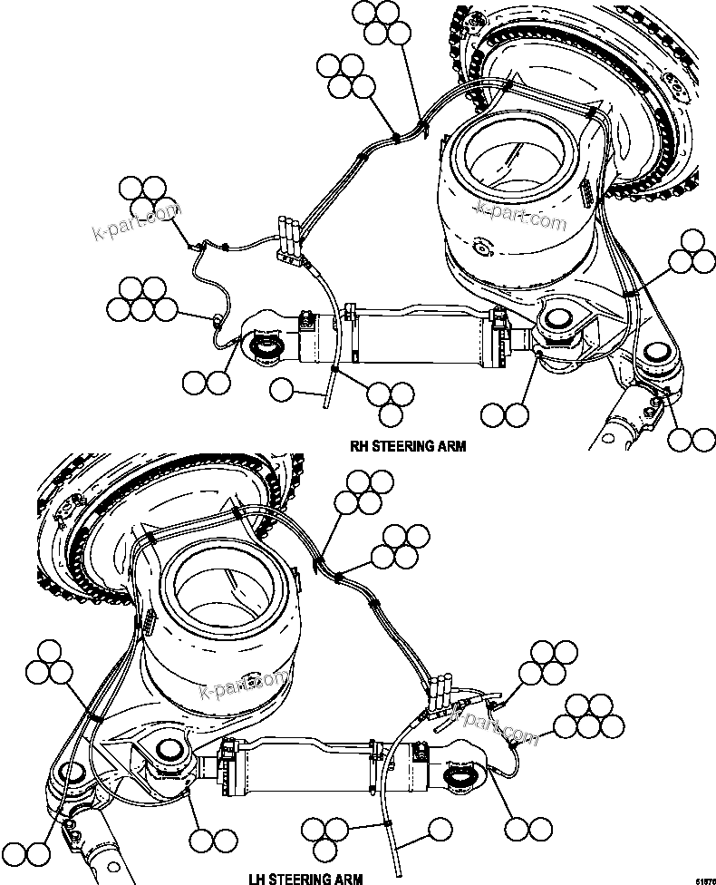 Komatsu parts book diagram for AFE73-B 980E-4 S/N A40031 - A40032 ANTAMINA: AUTOMATIC LUBRICATION SYSTEM    2/4