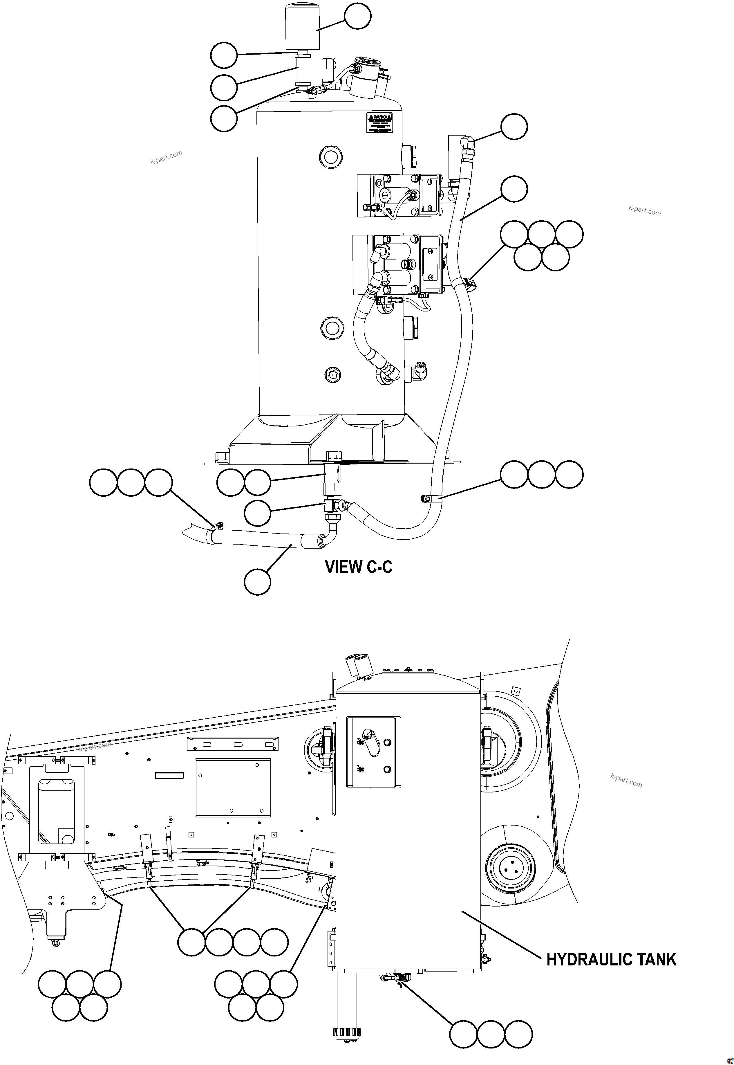Komatsu parts book diagram for AFE73-B 980E-4 S/N A40031 - A40032 ANTAMINA: SERVICE CENTER - LH    2/2
