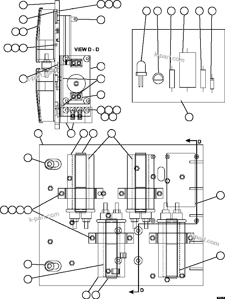 Komatsu parts book diagram for AFE73-B 980E-4 S/N A40031 - A40032 ANTAMINA: AFSE PANEL COVER ASSEMBLY   2/2   58B-43-00480