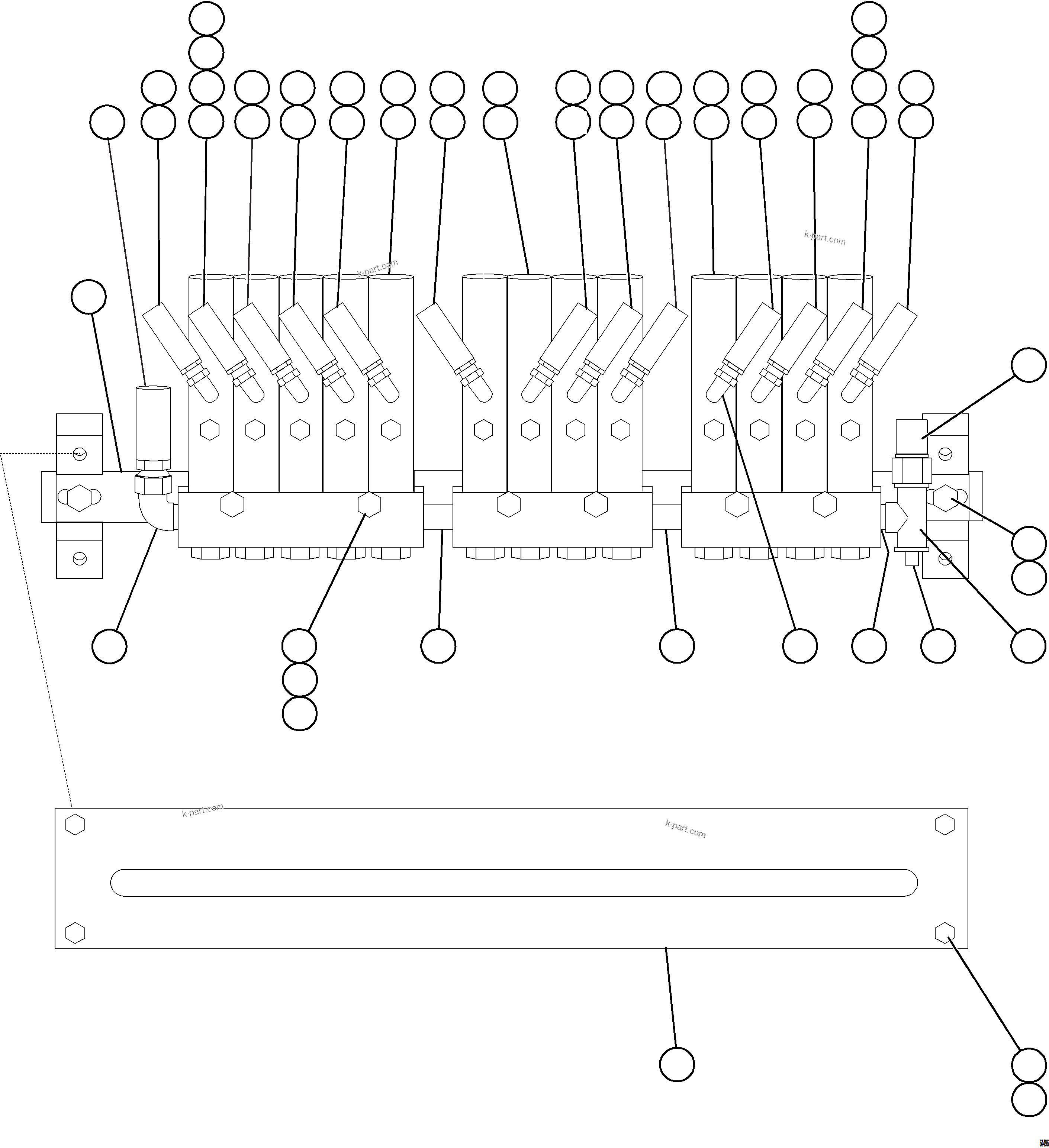 Komatsu parts book diagram for AFE73-F 980E-4 S/N A40071 COLLAHUASI: AUTOMATIC LUBRICATION SYSTEM - REAR AXLE