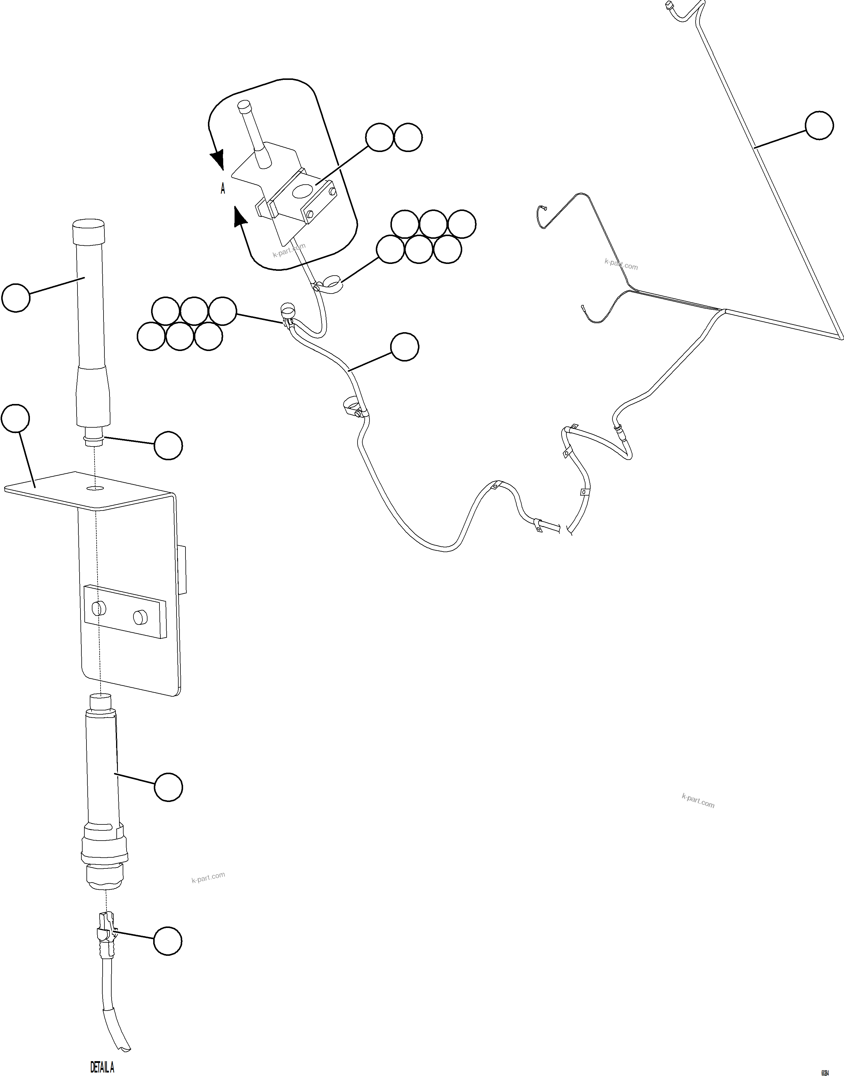 Komatsu parts book diagram for AFE73-F 980E-4 S/N A40071 COLLAHUASI: WIRELESS NETWORK BRIDGE    2/2
