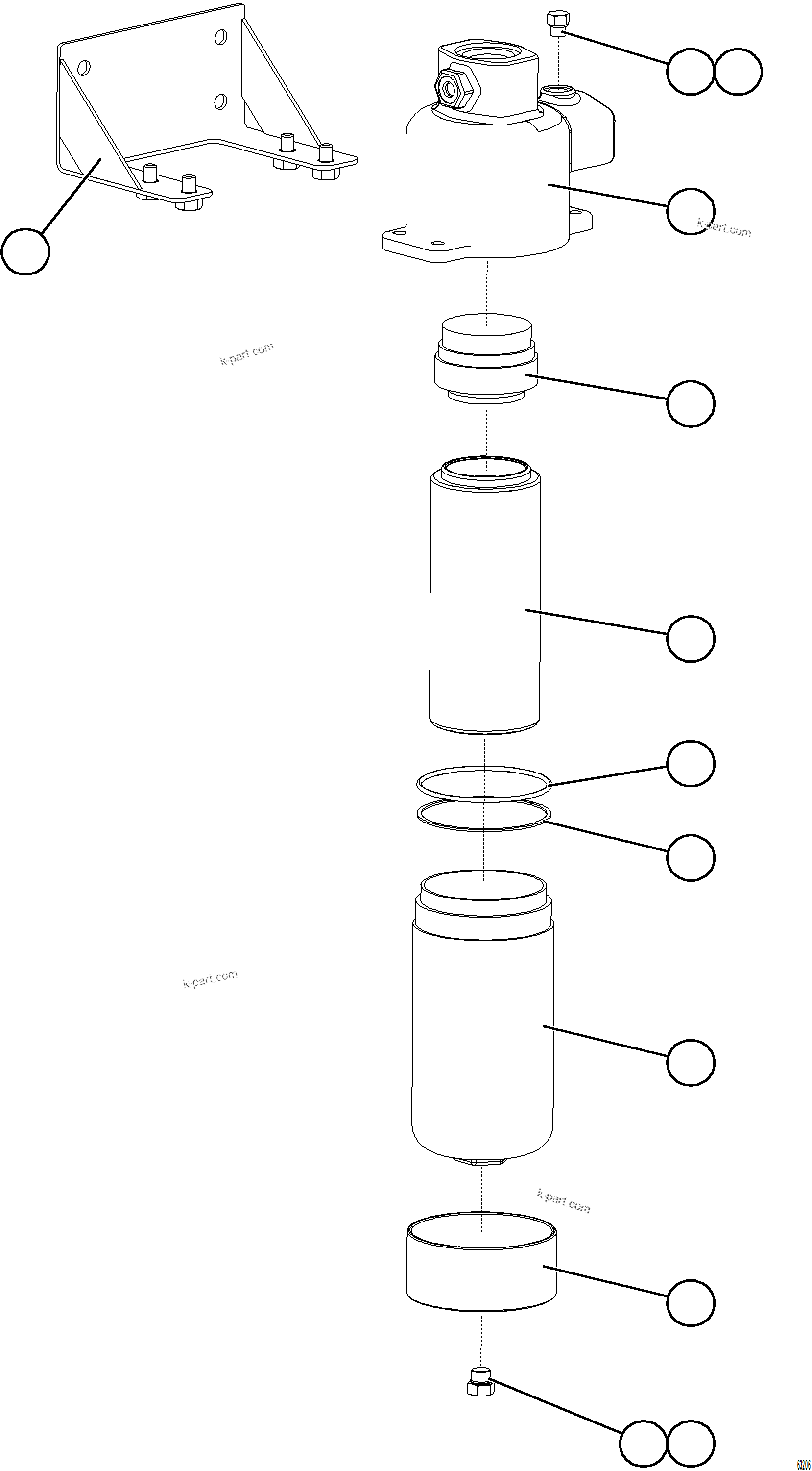 Komatsu parts book diagram for AFE73-J 980E-4 S/N A40124 & A40131 - A40133 EPSA: HYDRAULIC FILTER ASSEMBLY    PC2900