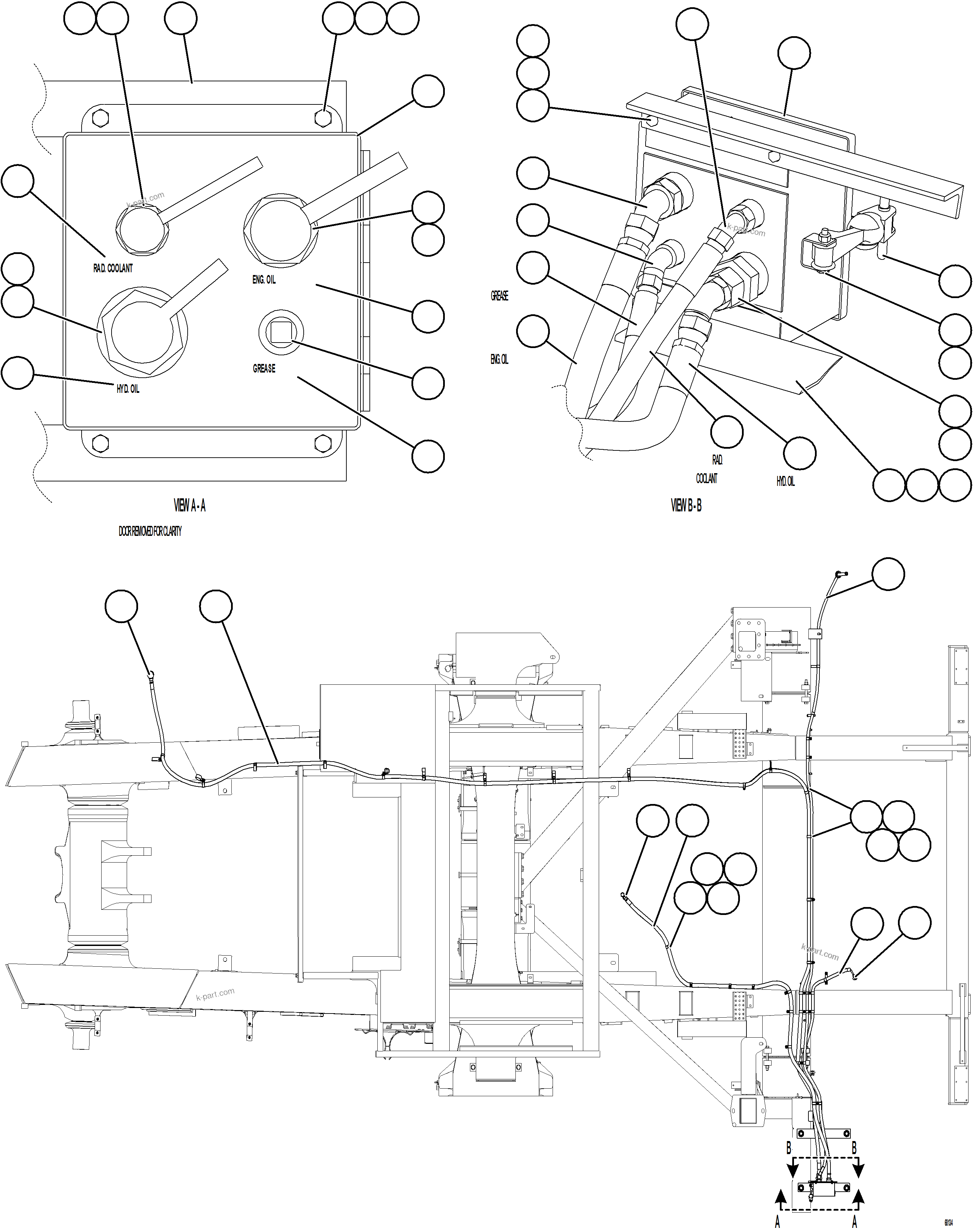 Komatsu parts book diagram for AFE73-J 980E-4 S/N A40124 & A40131 - A40133 EPSA: SERVICE CENTER - RH