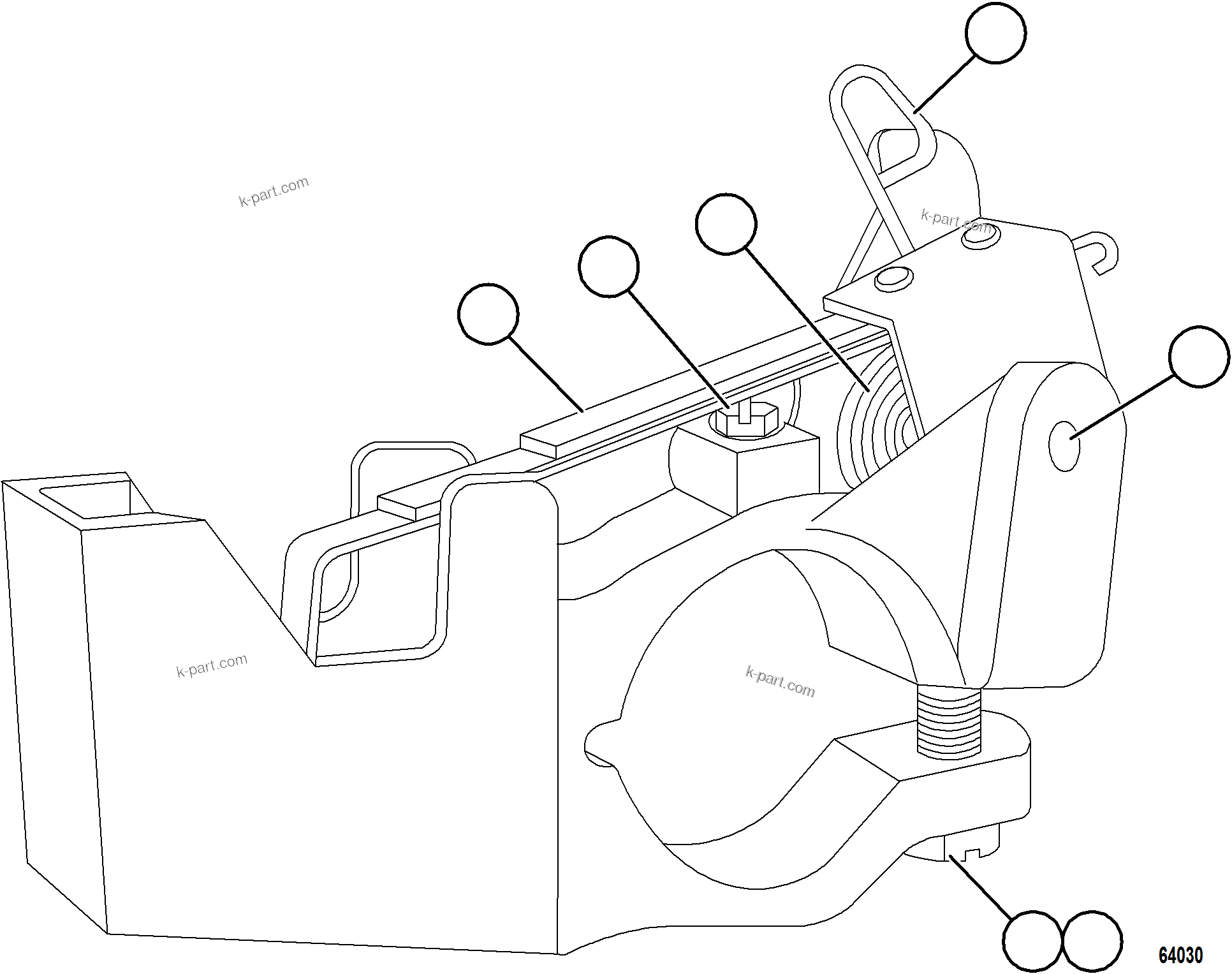 Komatsu parts book diagram for AFE73-J 980E-4 S/N A40124 & A40131 - A40133 EPSA: BRUSH HOLDER ASSEMBLY    VJ1024