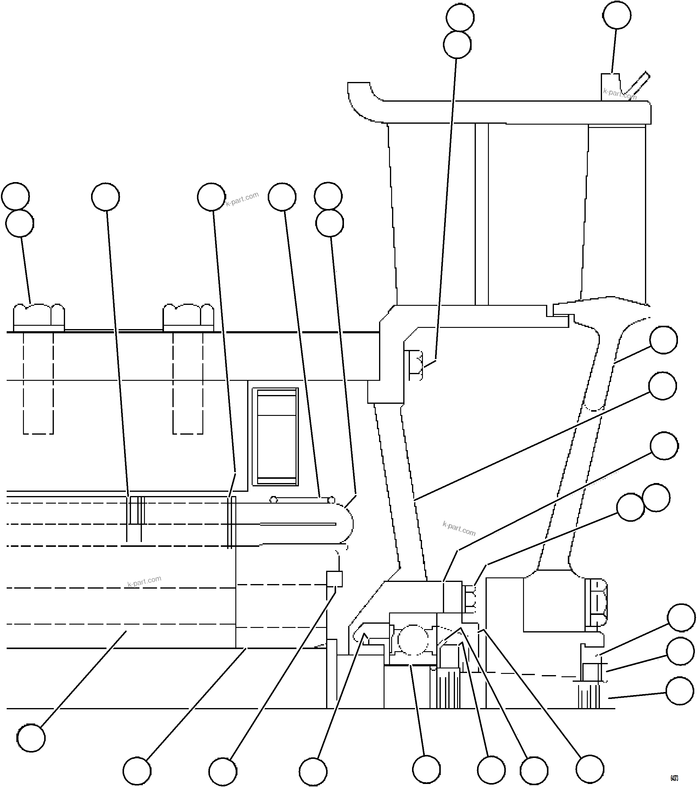 Komatsu parts book diagram for AFE75-B 980E-5 S/N A50006 - A50007 TECK: BLOWER MOTOR (NON-COMMUTATOR END)   XA4146