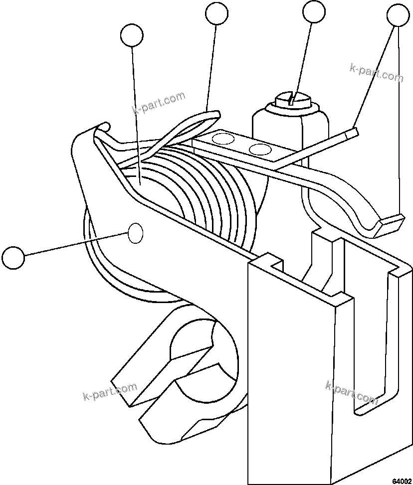 Komatsu parts book diagram for AFE75-B 980E-5 S/N A50006 - A50007 TECK: BRUSH HOLDER ASSEMBLY    VS8587