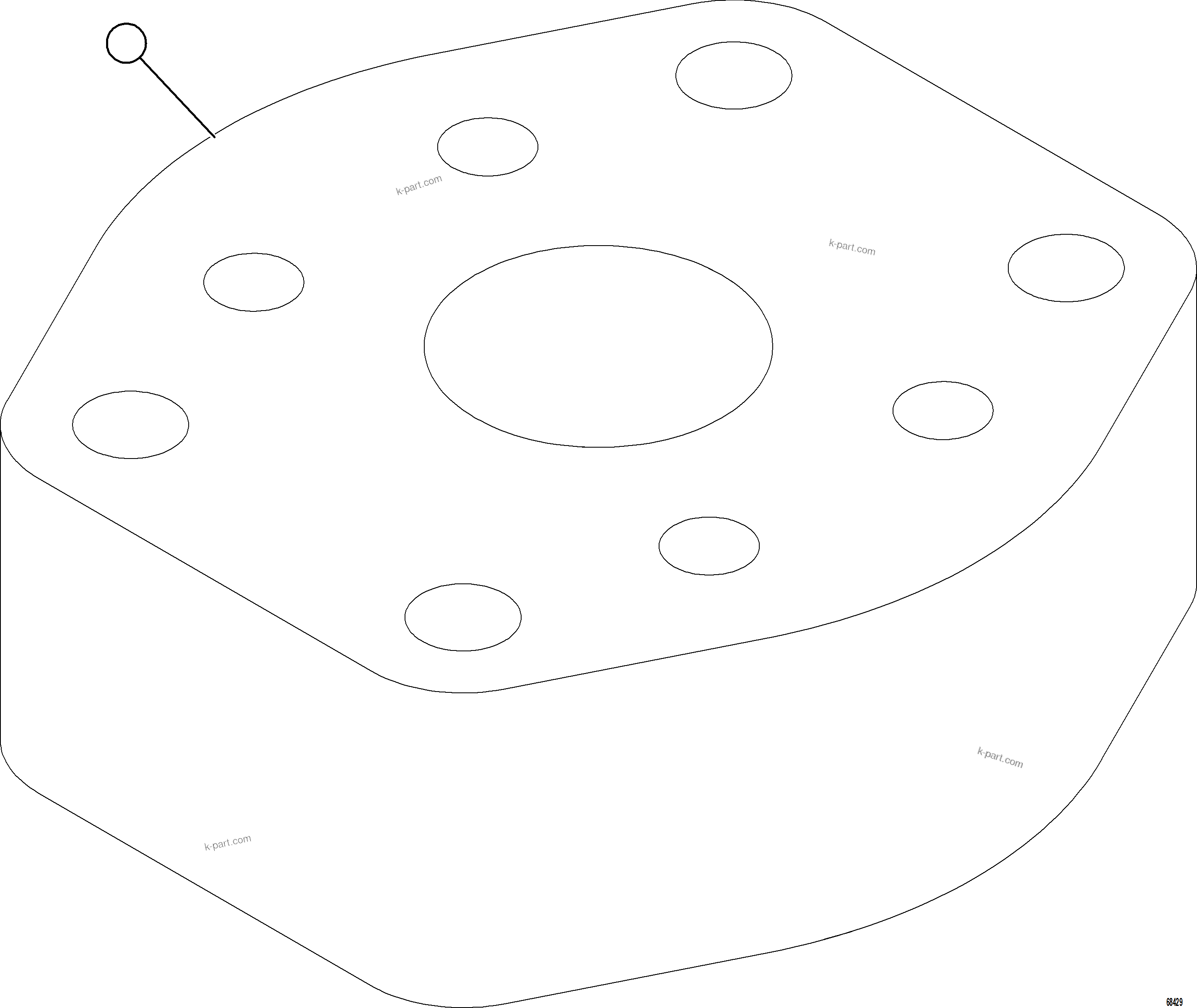 Komatsu parts book diagram for AFE75-M 980E-5 S/N A50044 - A50046, A50048  COPPER MOUNTAIN: FLUSHING BLOCK