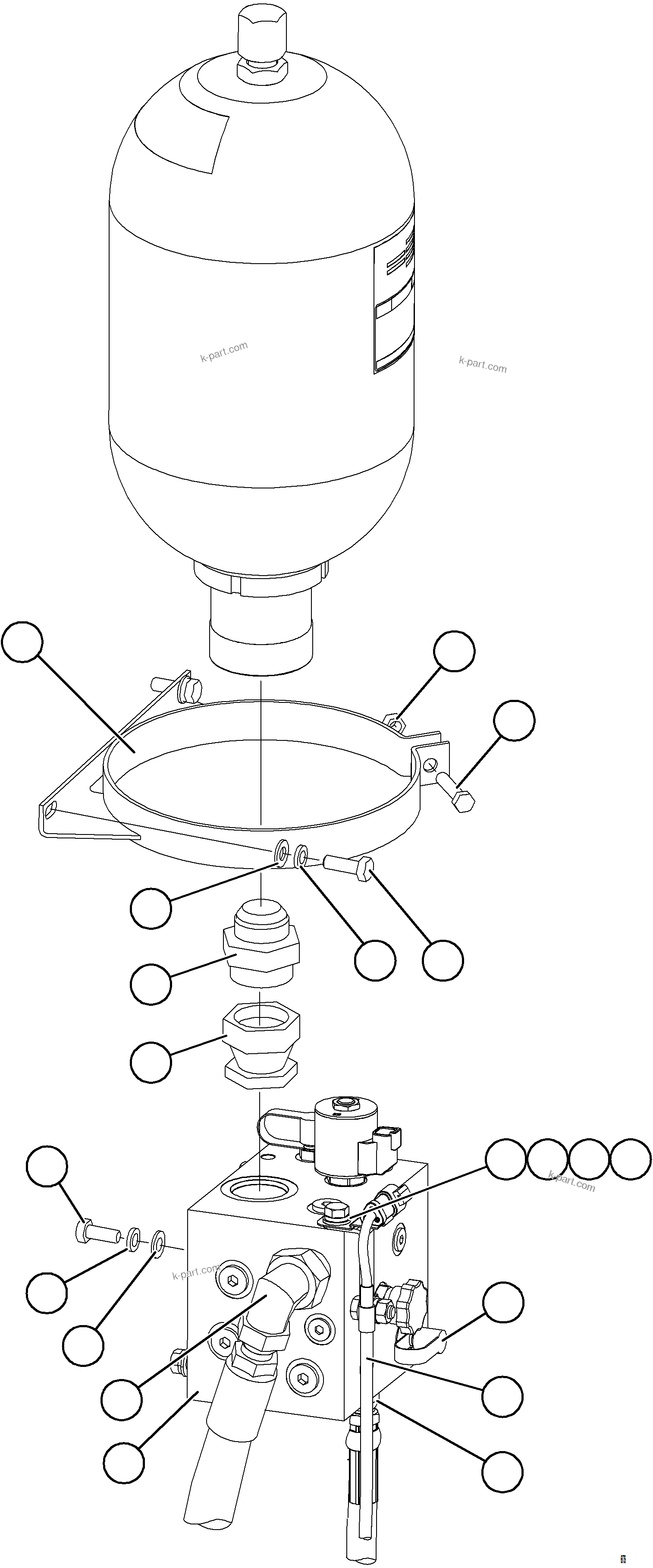 Komatsu parts book diagram for AFE75-R 980E-5 S/N A50054 - A50057  SPENCE: AUXILIARY HYDRAULIC SYSTEM    2/2