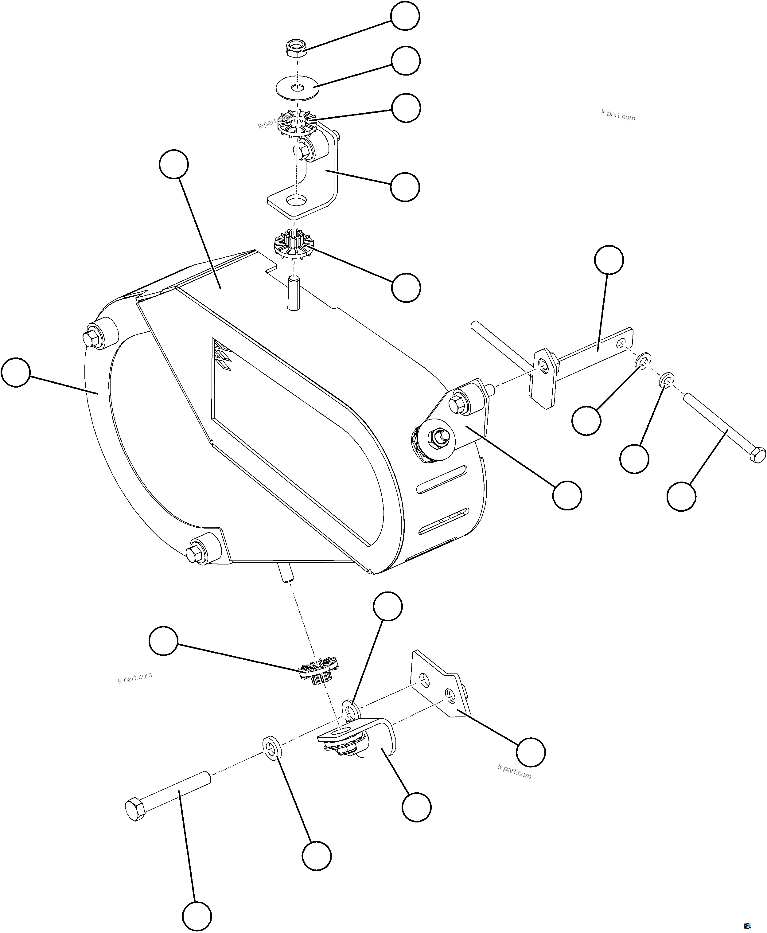Komatsu parts book diagram for AFE75-R 980E-5 S/N A50054 - A50057  SPENCE: A/C COMPRESSOR GUARD