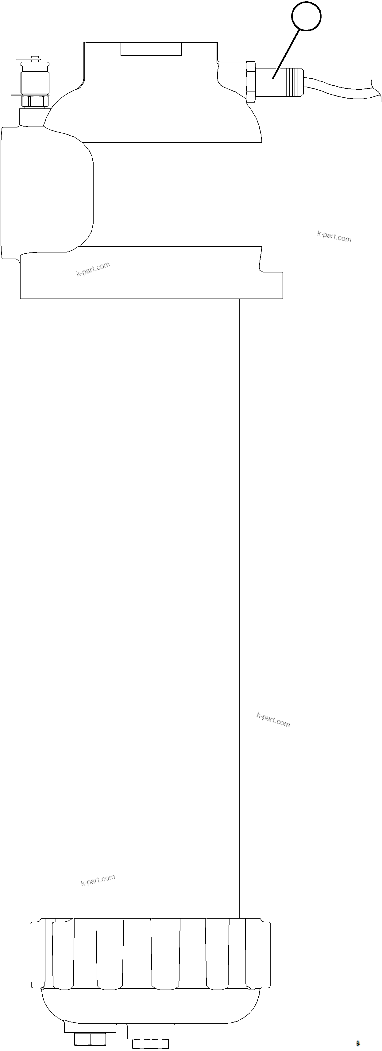Komatsu parts book diagram for AFE77-AD 830E-5 S/N A50080, A50086  ROBINSON: HOIST FILTER PRESSURE SWITCH