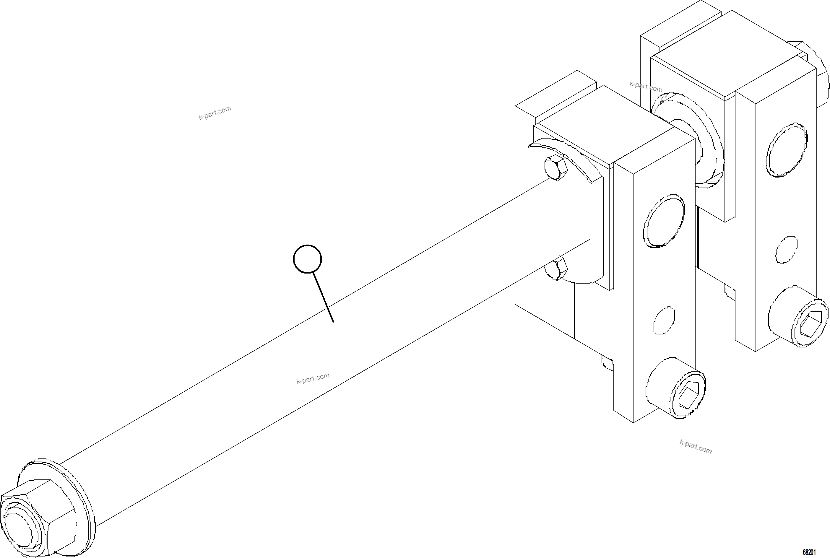 Komatsu parts book diagram for AFE77-AD 830E-5 S/N A50080, A50086  ROBINSON: SMART RIM TOOL