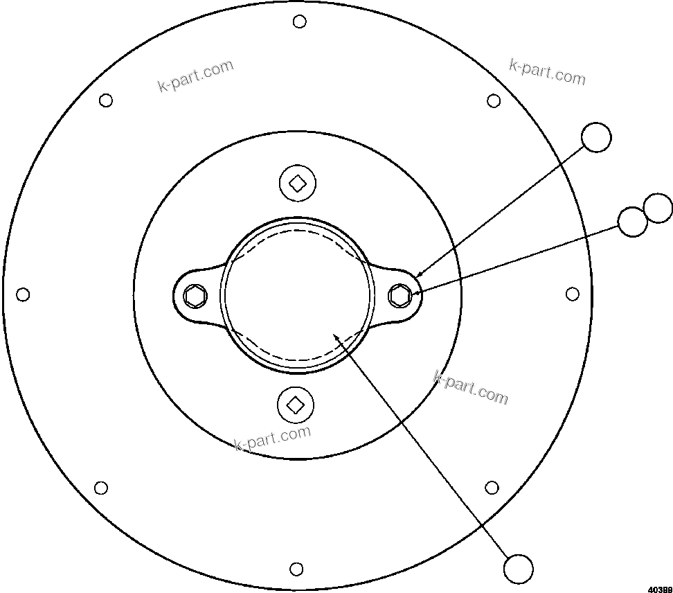Komatsu parts book diagram for AFE77-AD 830E-5 S/N A50080, A50086  ROBINSON: HUBODOMETER INSTALLATION