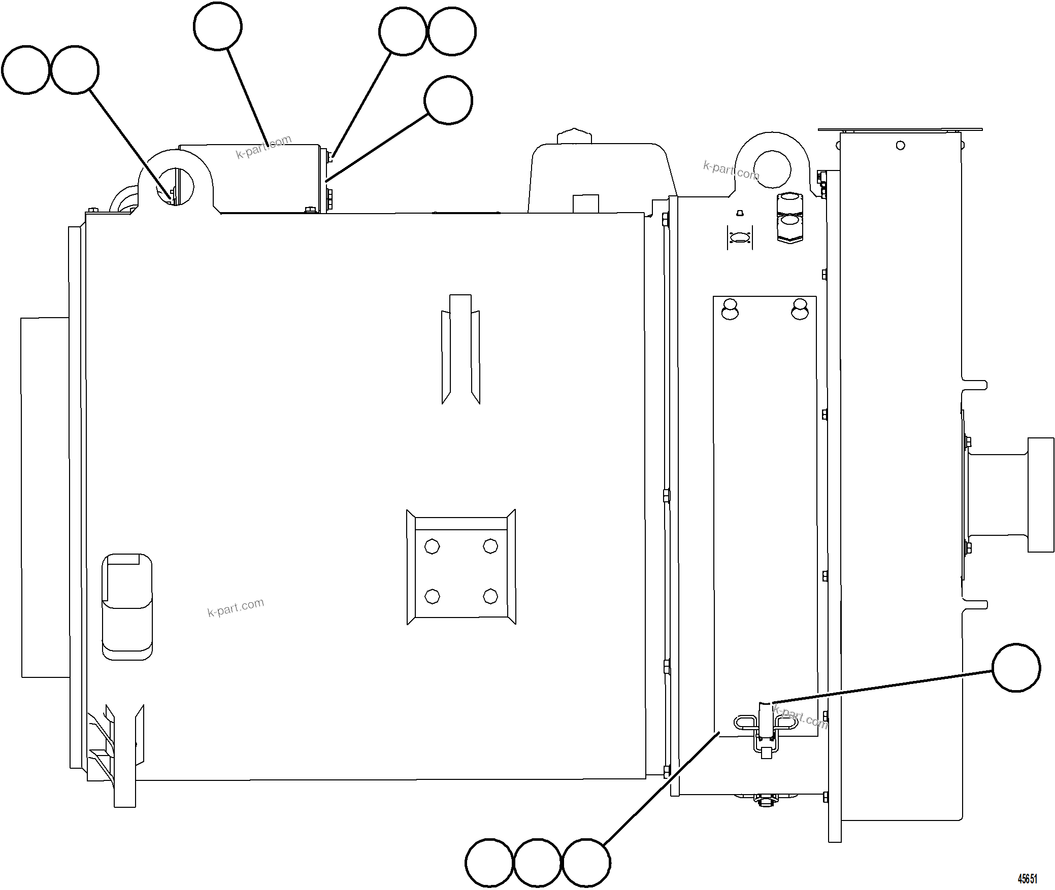 Komatsu parts book diagram for AFE77-D 830E-5 S/N A50007 & A50018  UNITED TACONITE: ALTERNATOR ASSEMBLY    58F-06-11300