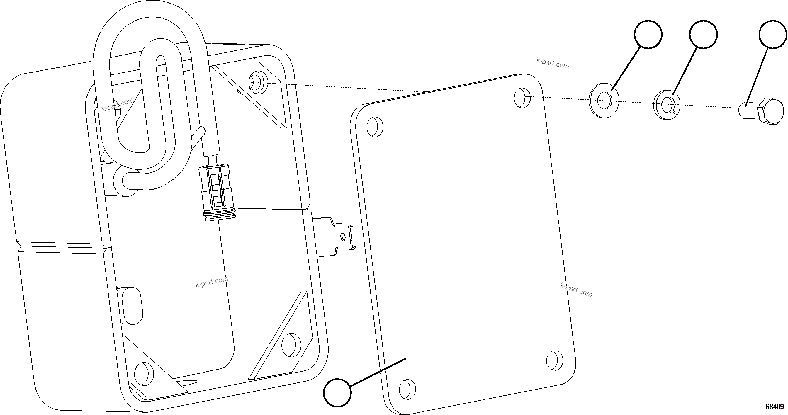 Komatsu parts book diagram for AFE77-D 830E-5 S/N A50007 & A50018  UNITED TACONITE: HYDRAULIC TANK ASSEMBLY    2/2