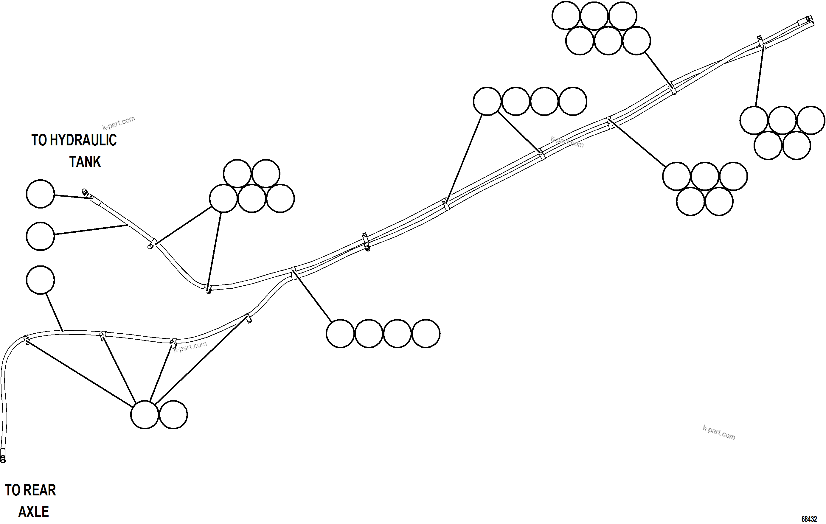 Komatsu parts book diagram for AFE77-D 830E-5 S/N A50007 & A50018  UNITED TACONITE: AUTOMATIC LUBRICATION SYSTEM    4/5