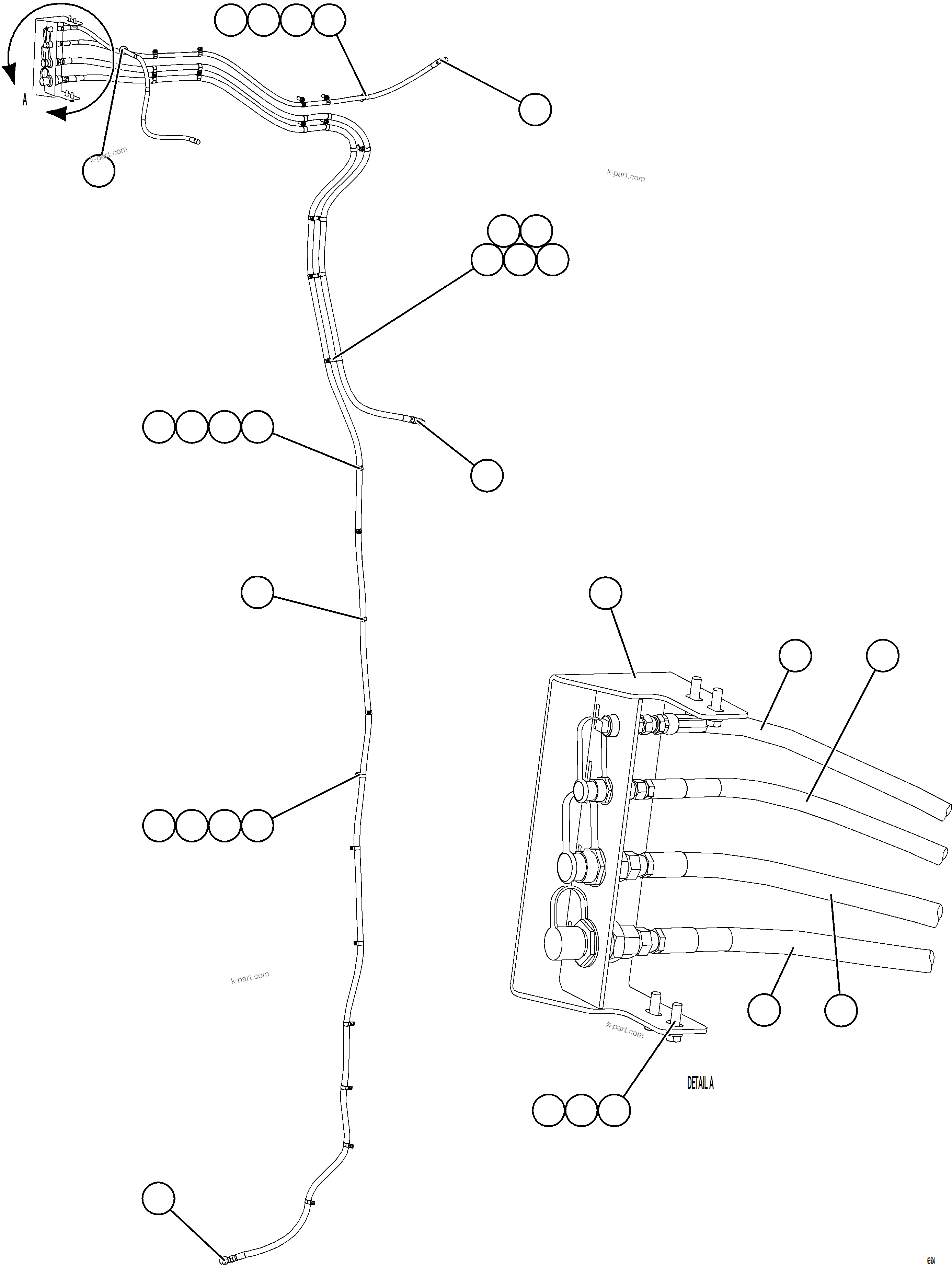 Komatsu parts book diagram for AFE77-D 830E-5 S/N A50007 & A50018  UNITED TACONITE: SERVICE CENTER - LH