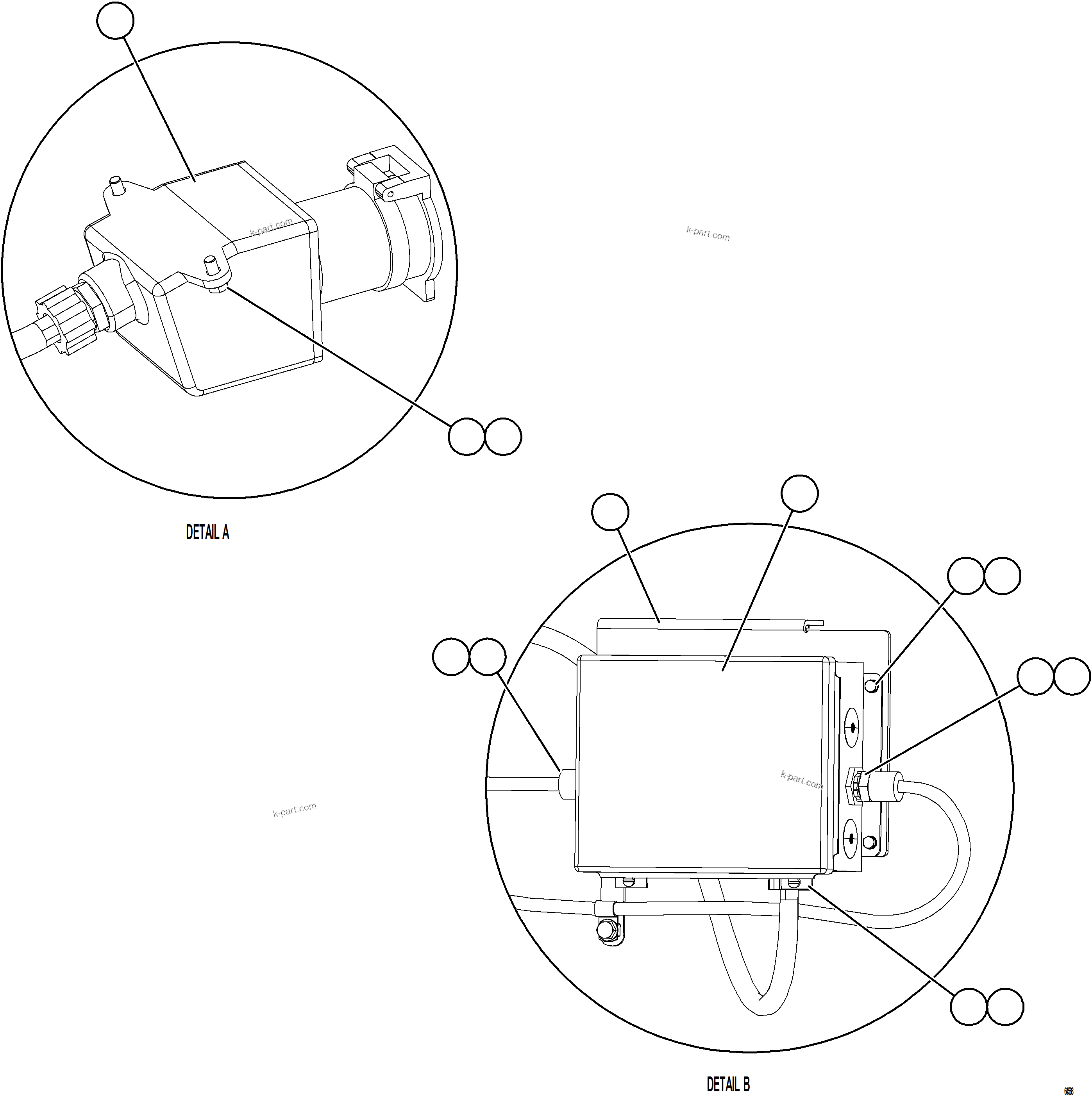 Komatsu parts book diagram for AFE77-D 830E-5 S/N A50007 & A50018  UNITED TACONITE: HOTSTART - JUNCTION BOX & RECEPTACLE