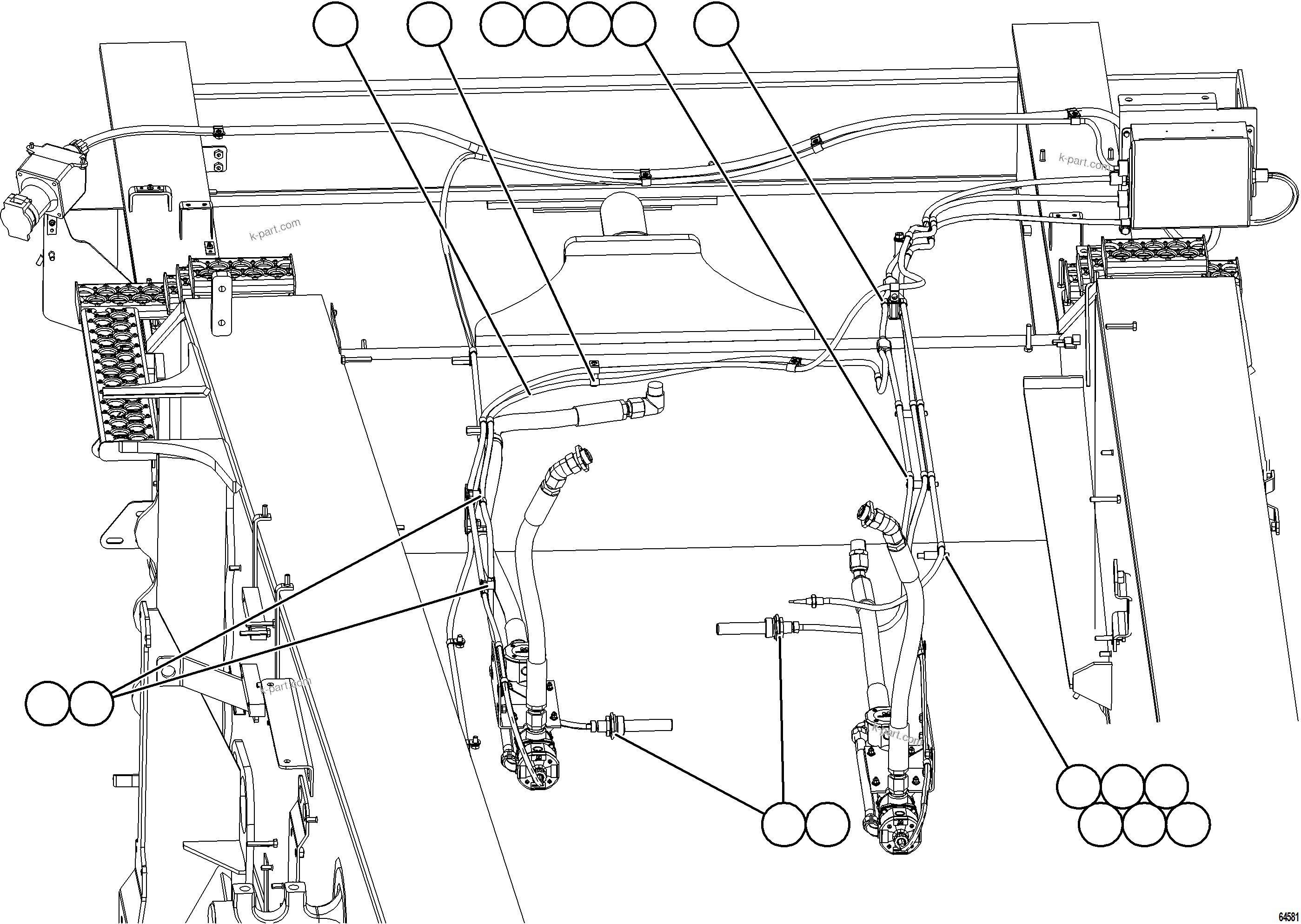 Komatsu parts book diagram for AFE77-D 830E-5 S/N A50007 & A50018  UNITED TACONITE: HOTSTART - ENGINE OIL